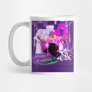 Hip Hop Artist With Streetwear Clothes and Sneakers Mug